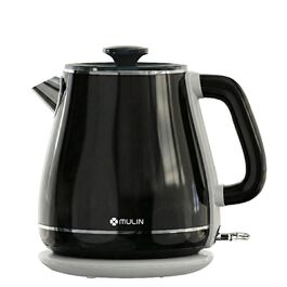Електричний чайник MULIN Retro, 1.8 л, 2200 Вт, Швидке кип'ятіння, Автоматичне відключення, Чорний