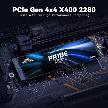 KingSpec ONEBOOM X400 1TB SSD M.2 PCIe Gen4x4 NVMe - Ігровий SSD для PS5, PC, Laptop (7400MB/s)