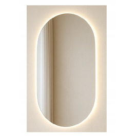 Овальне настінне дзеркало з LED-підсвіткою Glass Buster, 1000 x 500 мм