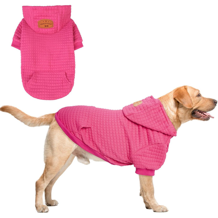 BEAUTYZOO Dog Hooded Sweatshirt for Small, Medium, and Large Dogs, Winter, Autumn, Warm Dog Clothes for Puppies, S, M, Dogs, Girls, Boys, Dog Sweater, Shirt, Hoodies with Pocket