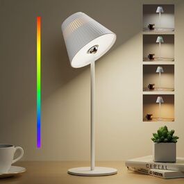 Honeywell LED настільна лампа з регулюванням яскравості, RGB, акумуляторна, Sunturalux HWT-M1, 5200mAh, бездротова, 5200K, 1 шт.
