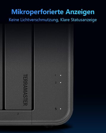 TERRAMASTER F2-425: 2-Bay NAS з Intel x86 Quad-Core CPU, 4 GB RAM, 2.5 GbE LAN - Мережевий сховище для дому (без жорсткого диску)