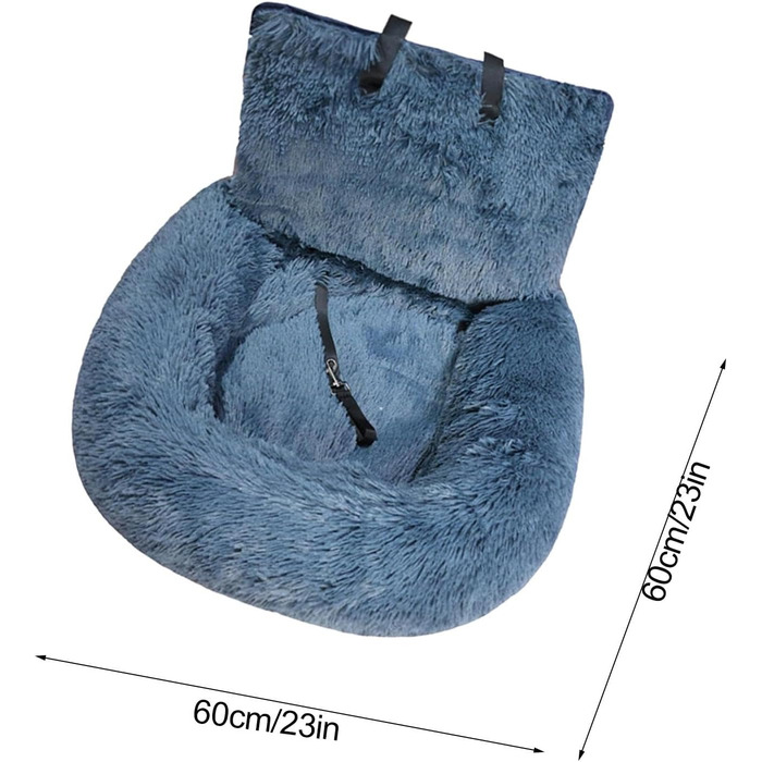 Автокрісло для собак, лежанка для собак у машину, авто лежанка для тварин, автокрісло для собак Fluff-y з кріпленням для безпеки, авто лежанка для собак, автобокc для собак, автокорзина для собак, знімне та пральне автокрісло для собак маленьких, середніх