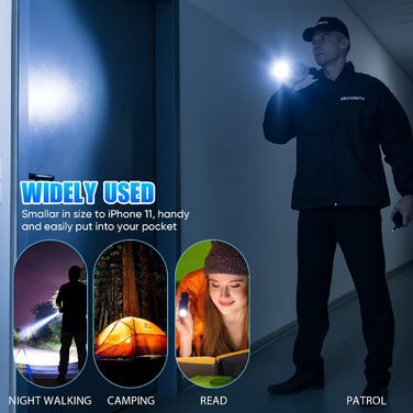 LED ліхтарик WholeFire 2 шт. 5000 люмен, 4 режими, IP65, водонепроникний, для кемпінгу, дітей, туризму, активного відпочинку