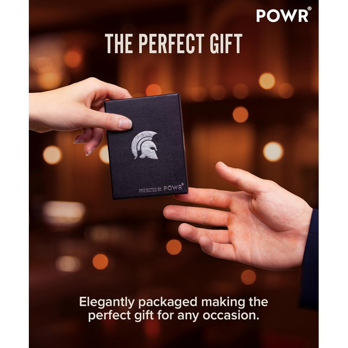 Чоловічий металевий картхолдер POWR Wallet з відділенням для монет. Мінімалістичний картхолдер для чоловіків (чорний карбон)