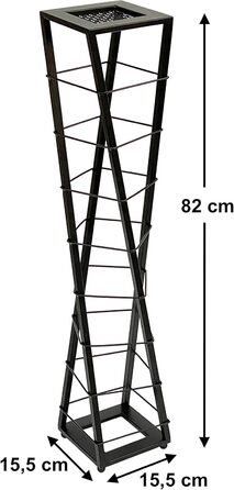 Дизайнерська металева підставка для вина DanDiBo Esperanza 80 см, чорна, стійка під пляшки та квіти