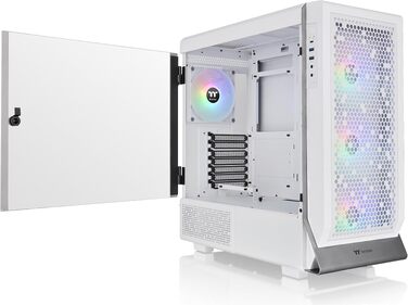 Корпус для ПК Thermaltake Ceres 500 TG ARGB Mid-Tower ATX/E-ATX, білий, 4 ARGB вентилятори, загартоване скло, USB-C
