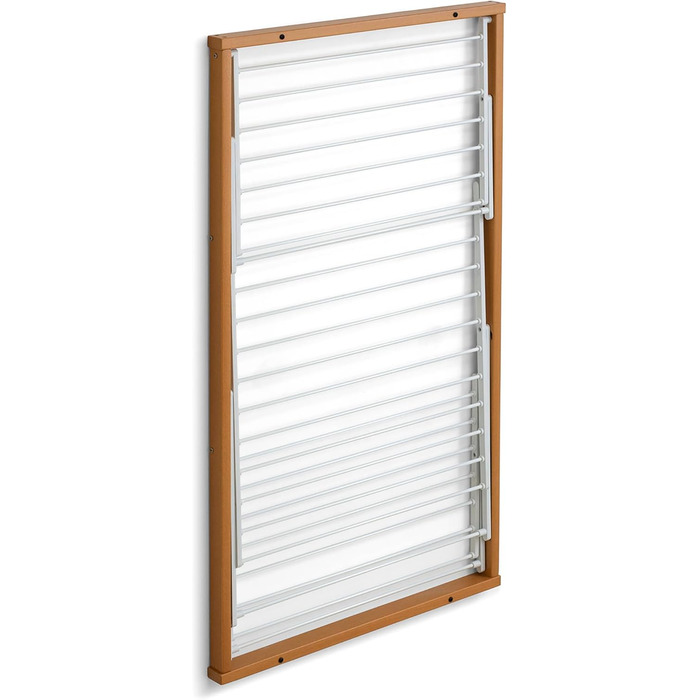 Настінна сушарка для білизни Karim від Arredamenti Italia, дерев'яна, висувна, 16 м дроту, фініш з вишневого дерева, міцна конструкція з масиву, незалежні сітки P63 x L68 x H119 см, колір вишня