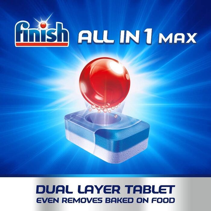 Таблетки для посудомийних машин Finish All-in-One Max Original, 150 шт (5х30), 2.4 кг