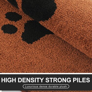 Привідний килимок Mibao для входу та авто 60x90 см, протиковзкий вологопоглинаючий килим для бруду та лап тварин, що миється в машинці (Коричневий)