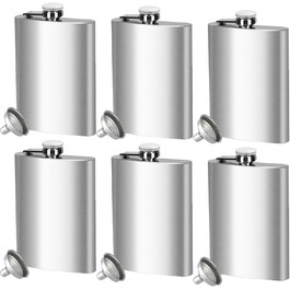 Набір фляг з нержавіючої сталі, рожевий, 8oz/240мл: фляга + 2 стаканчика, для подорожей, вечірок, подарунків