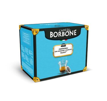 Кава в капсулах Caffè Borbone Rossa (Червона суміш), сумісні з кавомашинами Bialetti, 100 шт