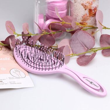 Гребінець для волосся Chiara Ambra без заплутування - для жінок та чоловіків - розпушувач для кучерявого та довгого волосся - екологічний розпушувач, гребінці - фіолетовий