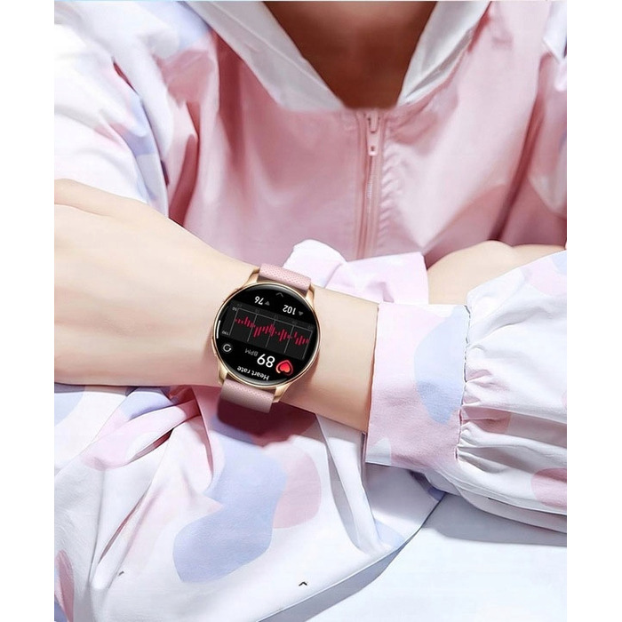 Смарт-годинник Torica SmartWatch AMOLED, 300 мАг, з функцією дзвінків та тонометром, золотий