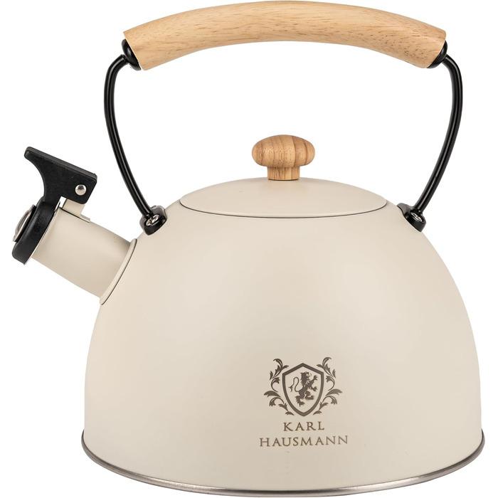 Індивідуальний чайник з нержавіючої сталі 2.5L з автоматичним свистком для індукційних, газових та електричних плит