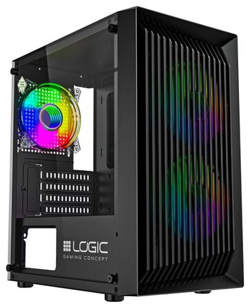 Ігровий комп'ютерний корпус Logic Atos ARGB mini, чорний, 3 вентилятори