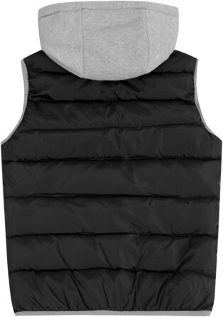 Жіноча степкова жилетка YYNUDA з капюшоном, легка, з пухом, тепла, утеплена, для переходу між сезонами, зимова, для активного відпочинку (XL, Чорний)