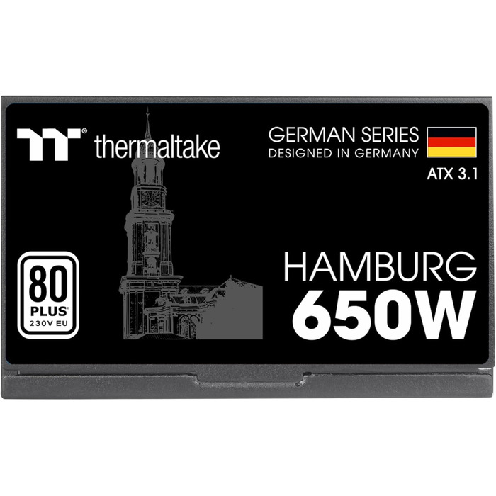 Блок живлення Thermaltake Hamburg 650W ATX 3.1 PCIe 5.1 80 Plus White German Series