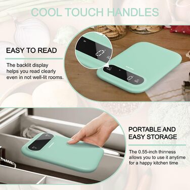 GRAM PRES Digitale Lebensmittelwaage: Кухонні ваги електронні, 5 кг/0.01 г, з LED-дисплеєм та функцією тарування