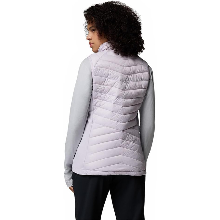 Жіночий жилет Columbia Powder Pass 3 Hybrid з пуховим наповнювачем, Bodywarmer (XL, Перламуровий лавандовий)
