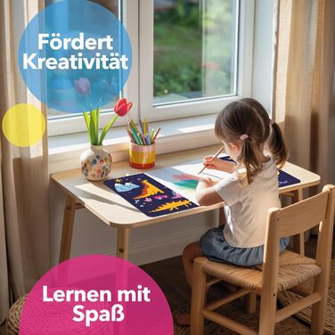 Підкладка на стіл для дітей Lineo® з сонячною системою; водонепроникна килимок на стіл 80x40 см