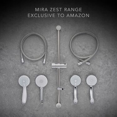Душова лійка Mira Zest Universal 90мм, 4 режими, хромована