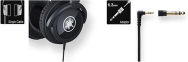 Навушники Yamaha HPH-100B чорного кольору – закриті On-Ear навушники для унікального звуку та динамічного звучання. Ідеально підходять як аксесуар для клавішних та цифрових піаніно Yamaha.