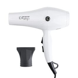 Фен для волосся ID Italian Design GTI 2600 з дифузором, 2200 Вт, AC-мотор, 3 режими нагріву, білий