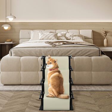 Рампа для собак, сходинки для великих та маленьких собак, авто-рампа для собак, складана рамка для авто, дивану або ліжка, неслизька, вантажопідйомність до 50 кг