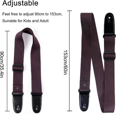 Чоловічий та жіночий ремінь Wepop Gu-118, ширина 5 см, довжина 90-153 см, коричневий