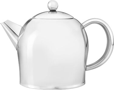 Bredemeijer small, round double-walled teapot 0.5 Liter (Highly polished, 1.0 L)