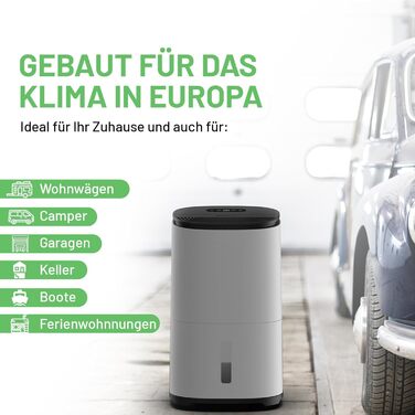 Зволожувач повітря Meaco Arete® One Warm Pebble 12L з HEPA-фільтром для дому до 50 м² | Зволожувач + очищувач повітря