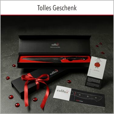 Професійний кухонний ніж Gyuto Kobe 2.0 20 см з надгострим лезом зі шведської сталі 14C28N 62HRC, ергономічна ручка G10, високовуглецева сталь, шеф-ніж