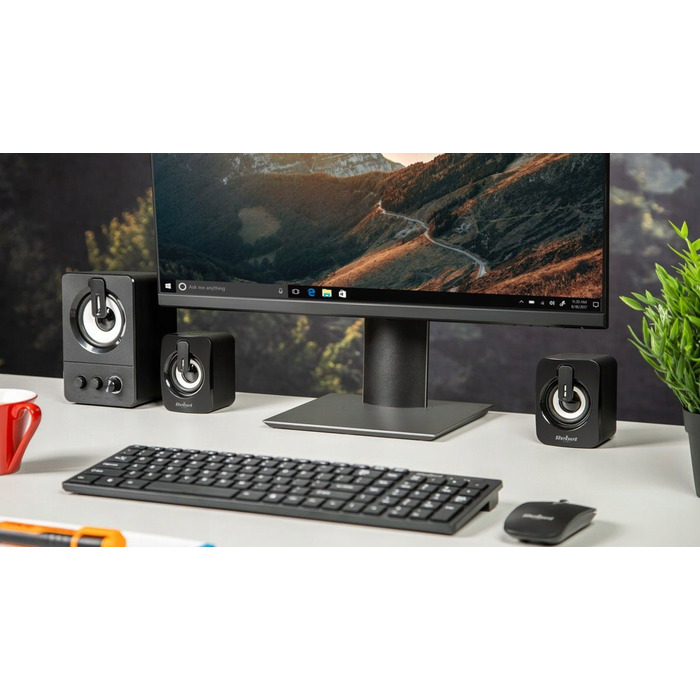Акустична система 2.1 Rebel Comp CS-50, 6 Вт, чорна