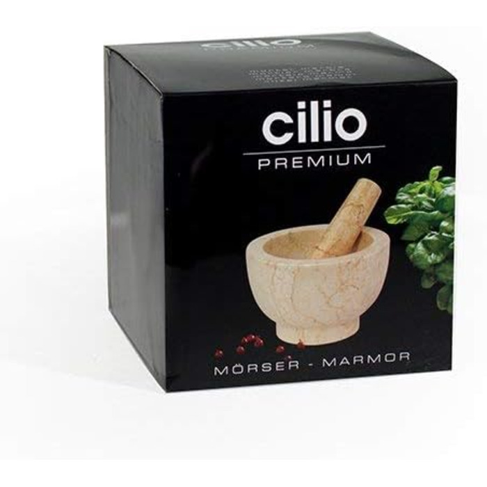 Ступка з мармуру з товкачем Cilio 422016