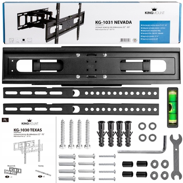 Кронштейн для телевізора KingMount, навісне кріплення для ТВ 32-85 дюймів