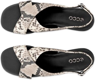 Босоніжки жіночі ECCO Sculpted Alba 25 Slingback, 40-41 EU, темно-глиняний колір, принт під змію