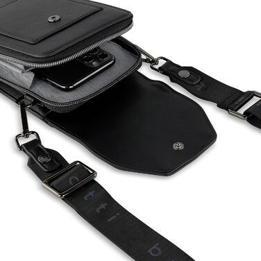 Сумка Bugatti Almata на плече з відділенням для смартфона, кросбоді для жінок, чорна