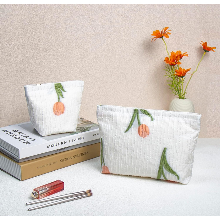 Косметичка для макіяжу 2 шт. Органайзер для косметики для дівчат та жінок. Ідеально для подорожей та як подарунок (A-tulpe)