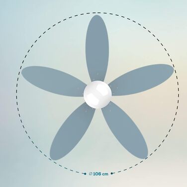 Стельовий вентилятор Cecotec EnergySilence Aero 4260 з LED підсвіткою та пультом ДУ, 42 дюйми (107 см), 6 швидкостей, DC-мотор