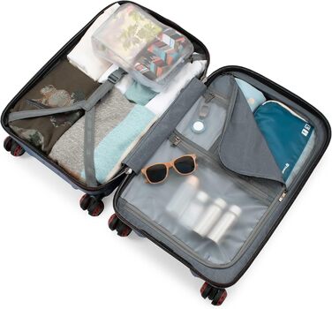 Чемодан валіза Hartschalen Maxporter II з полікарбонату, 22 дюйми, Spinnrollen, темно-зелений (Traveler's Choice)