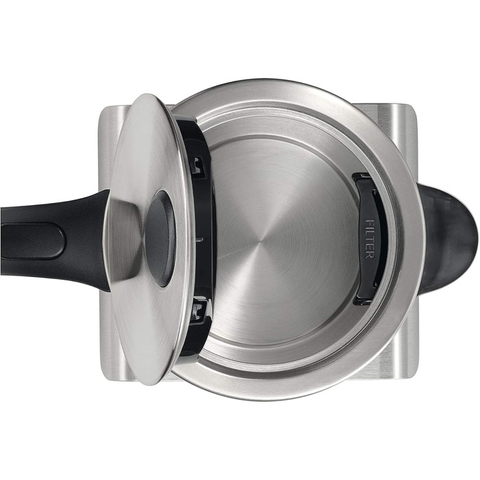Bosch cordless kettle TWK7S05, automatic shut-off, overheat protection, steam stop automatic, easy cleaning, 1.7 L, 2200 W, black/grey Single