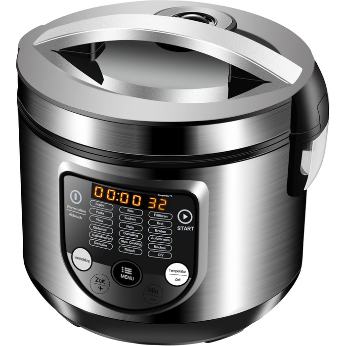 18-in-1 Multi Cooker Slow Cooker | 900 Watts | 5 Liters | Rice Cooker | Steamer | Food Warmer | Sauté Pan | Yogurt Maker | Multi Cooker | Pressure Cooker | Hot Cooker | Cooker