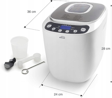 Хлібопічка Lacor 1 біла, 550 Вт