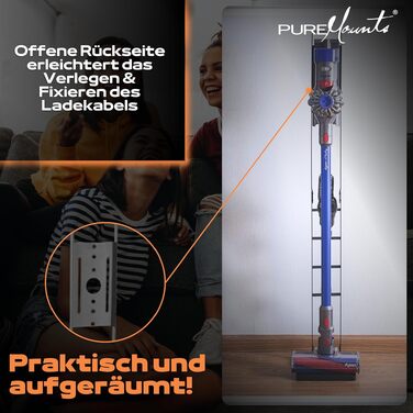 Підставка для пилососа Dyson V7-V15 PureMounts універсальна, чорна - тримач для аксесуарів