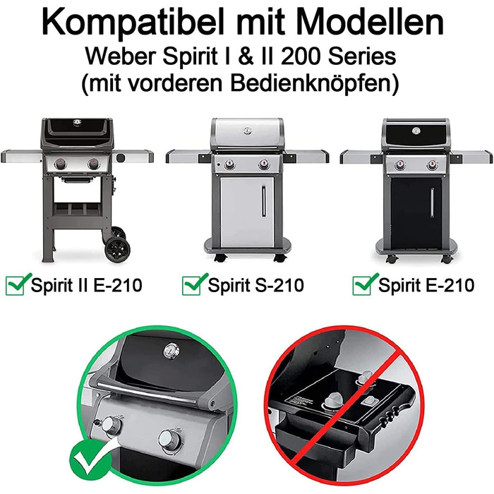 Решітка-гриль для Weber Spirit I & II 200 210 220 310 320 (7637) - чавун, замінна частина