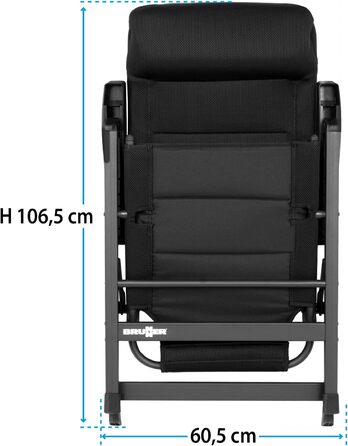 Кемпінговий стілець Brunner Skye 3D Black - чорний