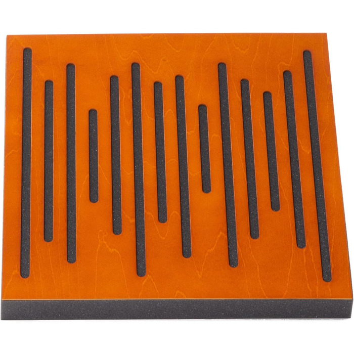 Акустична панель Bluetone Acoustic WaveFuser з натурального дерева (Вишня), 50x50 см — звукопоглинаючі панелі для студії та дому