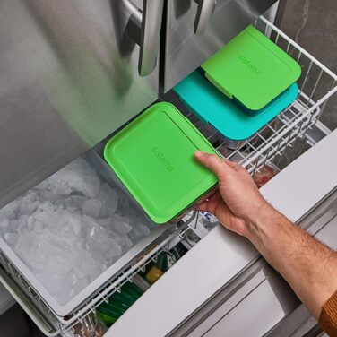 Набір контейнерів для їжі Nest IT Meal Prep | 5 шт., 1.9 л, 3 відділення, зелені