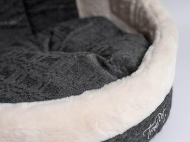 TrendPet LunaHome: затишна печерка-лежанка для собак та котів сірого та бежевого кольорів